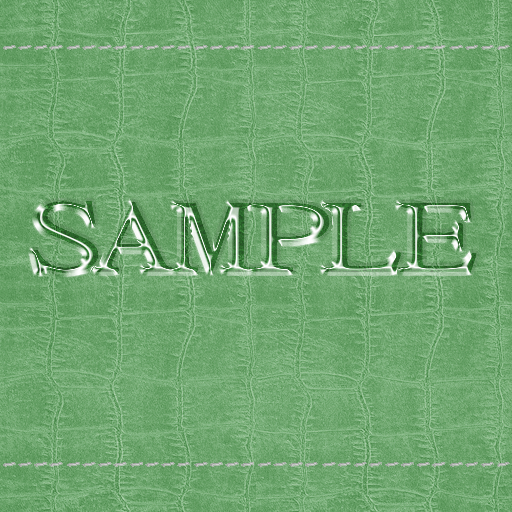 Zoy Texture [ Cable knit stripe Leather with stitching 05 ] Seamless - Light Green