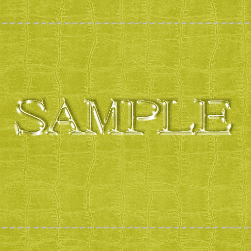 Zoy Texture [ Cable knit stripe Leather with stitching 05 ] Seamless - Yellow