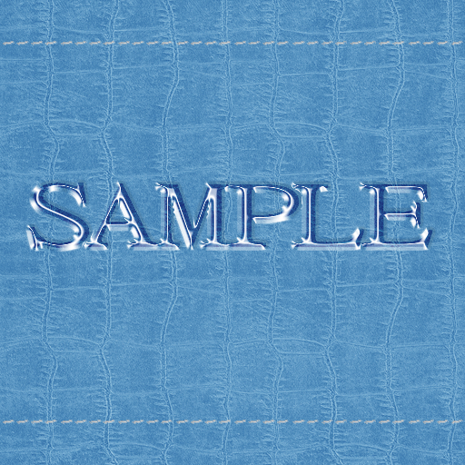 Zoy Texture [ Cable knit stripe Leather with stitching 06 ] Seamless - Blue