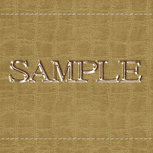 Zoy Texture [ Cable knit stripe Leather with stitching 06 ] Seamless - Camel