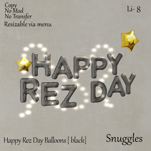 Happy Rez Day Balloons [ black]