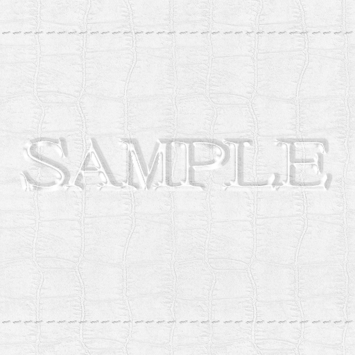 Zoy Texture [ Cable knit stripe Leather with stitching 06 ] Seamless - White