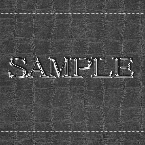 Zoy Texture [ Cable knit stripe Leather with stitching 06 ] Seamless - Dark Gray