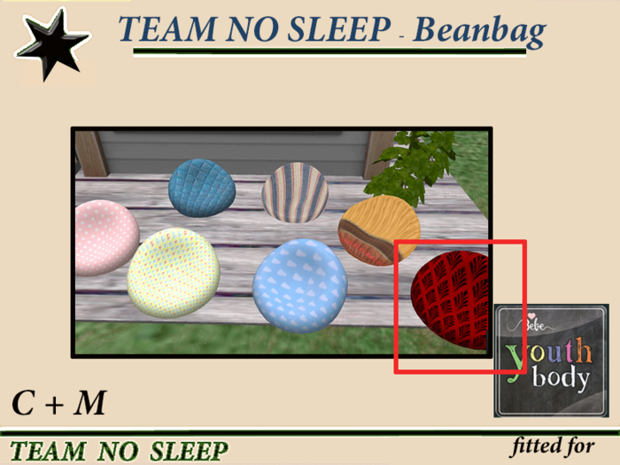 beanbag Gore bebe Y