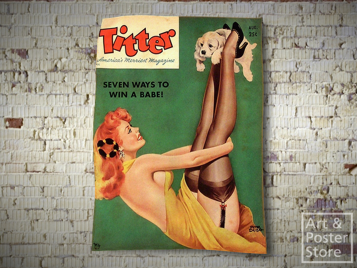 Titter Magazine Cover | Rippled Peeling Poster 