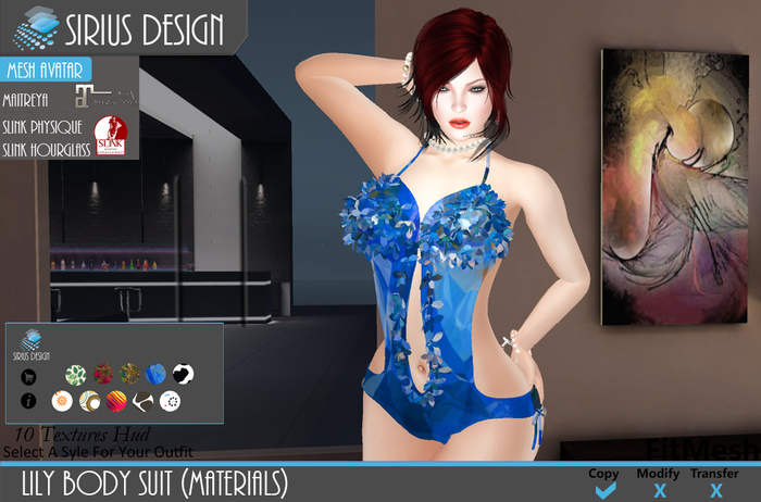 Sirius Design Lily Body Suit Style 3 Boxed