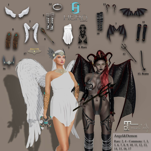 13 - HERO - Angel&Demon Gacha - Demon's Tail Bento