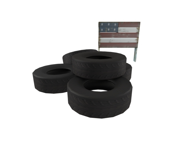 Kei's Pallet Flag & Tires
