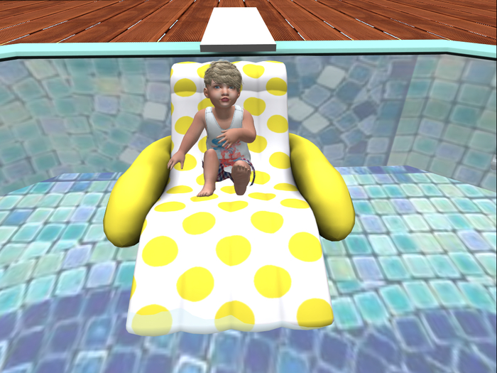 Toddler Pool Lounge Yellow
