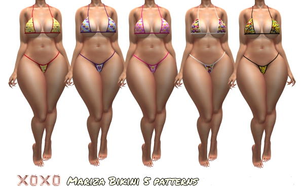 XOXO - Mariza Bikini 5 emoji patterns  "Other Bodies "