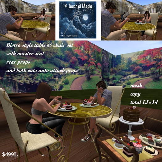 Bistro style Table & Chair Set for 2-BOX