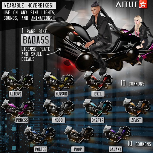 AITUI - Animated Hoverbike - Purple