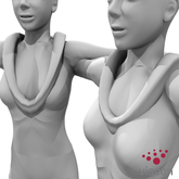 Viscon* Sculpties Collar V3 + UV Maps