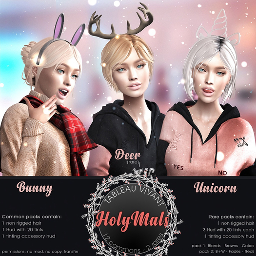 Tableau Vivant \\ HolyMals - Bunny - Reds