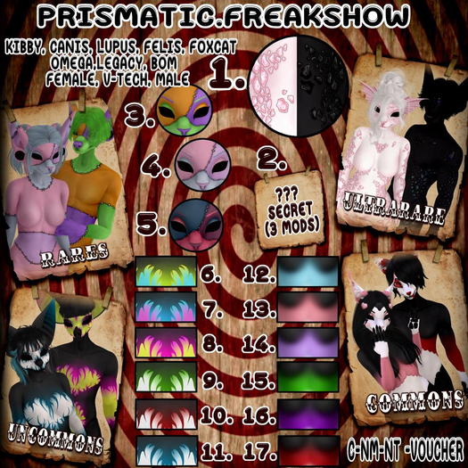 4. Prismatic. Freakshow - Franken "Pastel" R (Voucher)
