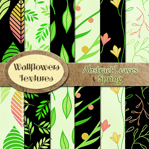 *Wallflowers* Abstract Leaves - Spring