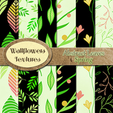 *Wallflowers* Abstract Leaves - Spring