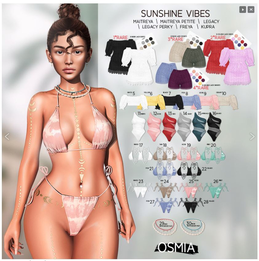 OSMIA - SunshineVibes.LaceShorts [Maitreya] Colors RARE