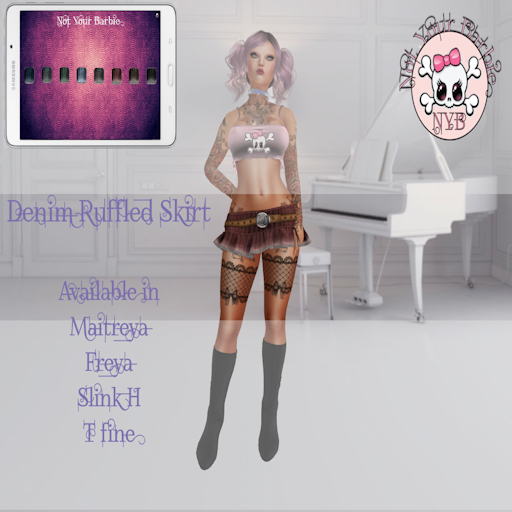 NYB - Denim Ruffled Skirt