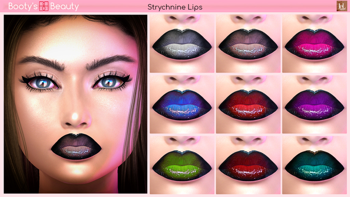 *Booty's Beauty* [Lelutka Evolution] Strychnine Lips