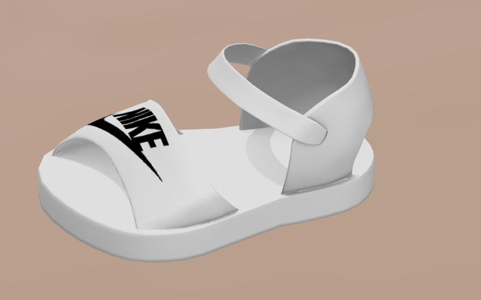 ^M.B.B^ TD  - Check Sandal White 