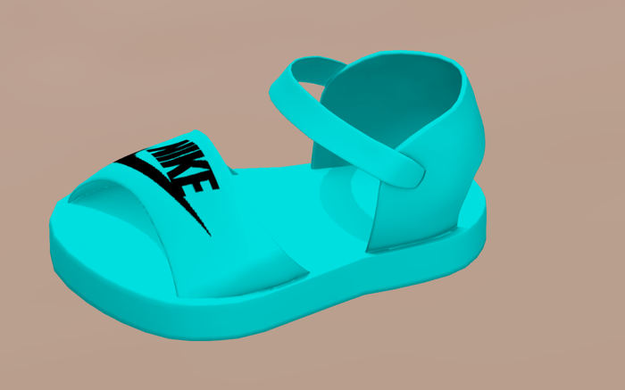 ^M.B.B^ TD  - Check Sandal Aqua