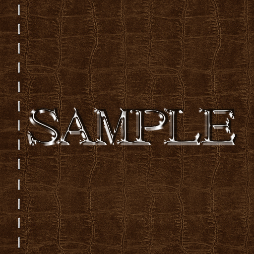 Zoy Texture [ Cable knit stripe Leather with stitching 07 ] Seamless - Brown