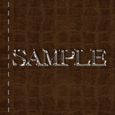 Zoy Texture [ Cable knit stripe Leather with stitching 07 ] Seamless - Brown