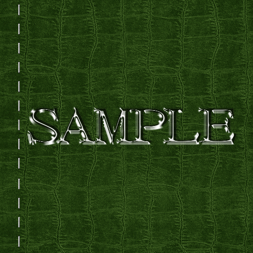 Zoy Texture [ Cable knit stripe Leather with stitching 07 ] Seamless - Green