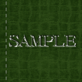 Zoy Texture [ Cable knit stripe Leather with stitching 07 ] Seamless - Green