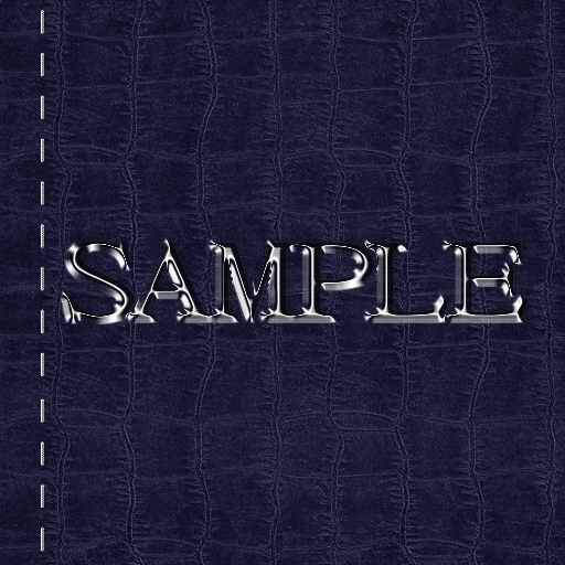 Zoy Texture [ Cable knit stripe Leather with stitching 07 ] Seamless - Navy