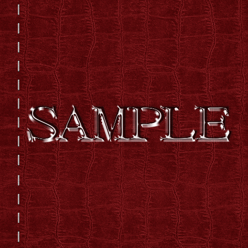 Zoy Texture [ Cable knit stripe Leather with stitching 07 ] Seamless - Red