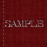 Zoy Texture [ Cable knit stripe Leather with stitching 07 ] Seamless - Red