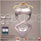 Baiastice_Exotica Trikini-Silver