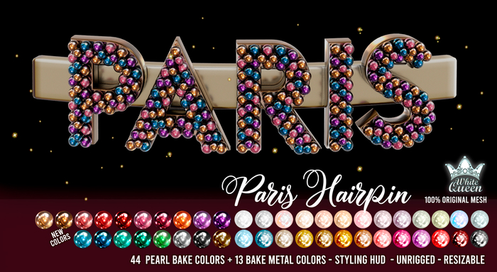 PARIS HAIRPIN - WHITE QUEEN
