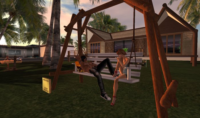 Tiki Swing with 2 Poses  7 prims