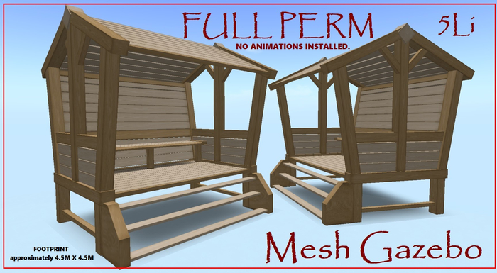 MESH GAZEBO 5Li FULL PERM