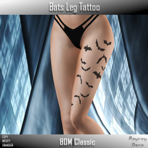 [RD] Bats Leg Tattoo
