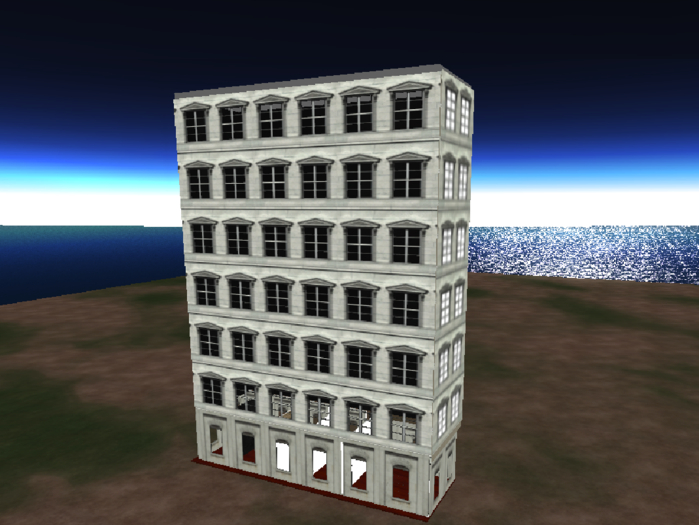 Palace 6 floor to land 8 x 24  - 15 prims