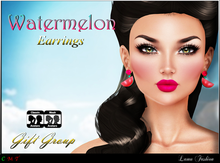 -Lamu Fashion-Earrings *Watermelon* 