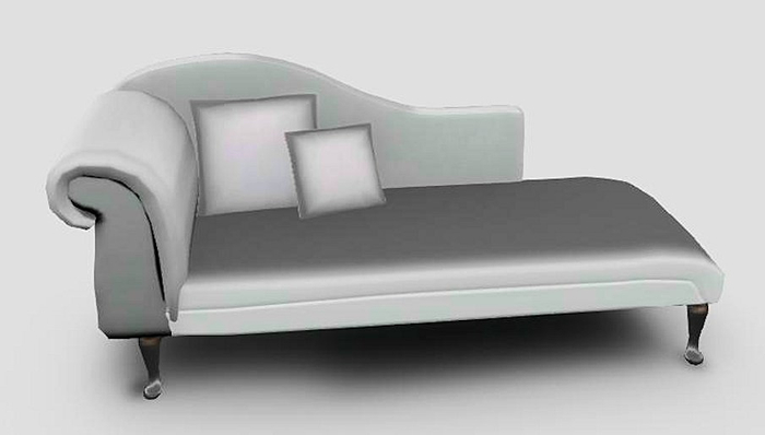 Chaise Lounge light grey