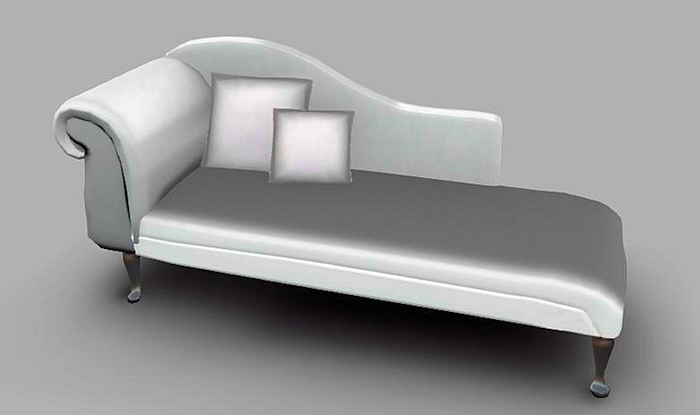 Chaise Lounge white