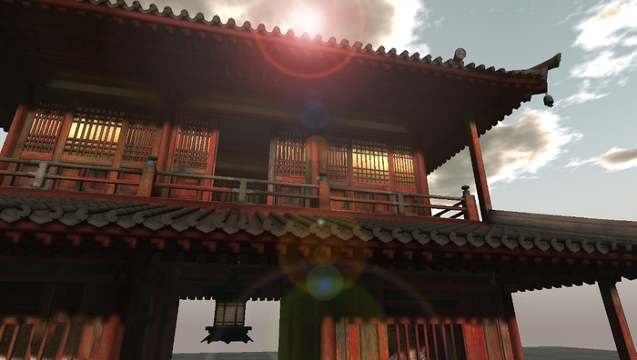 buddhist temple gate red san mon kit