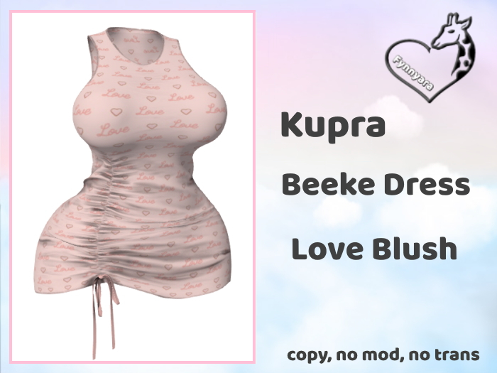 Kupra Dress Beeke blush Love
