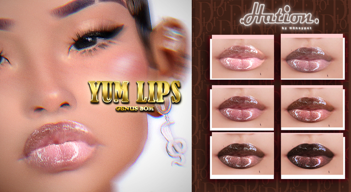 .HATION. Yum Lip Collection. BOM & OMEGA