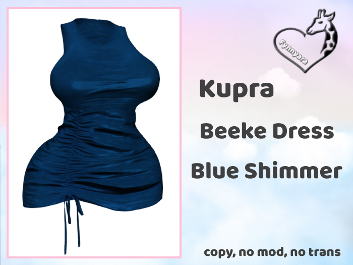 Kupra Dress Beeke Blue Shimmer