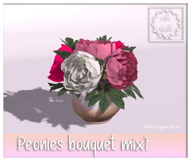 C*Peonies bouquet Mix1