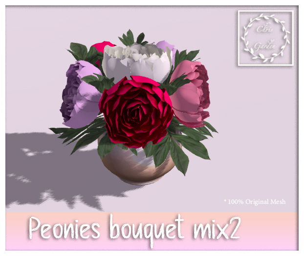 C*Peonies bouquet Mix2