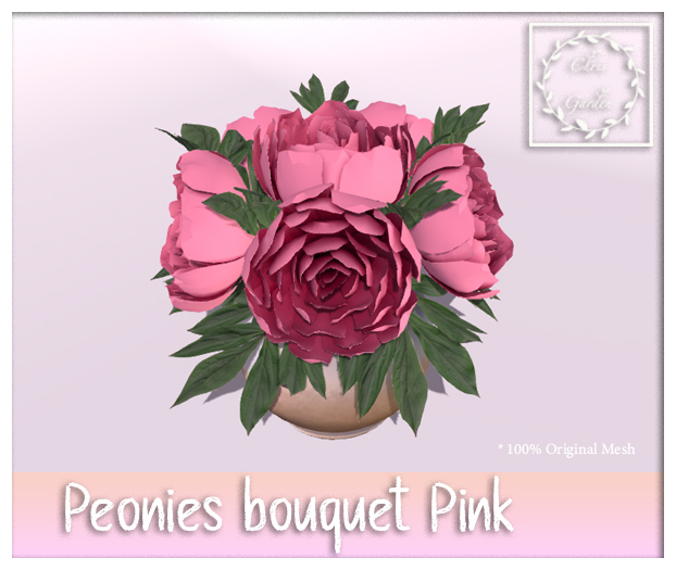 C*Peonies bouquet Pink