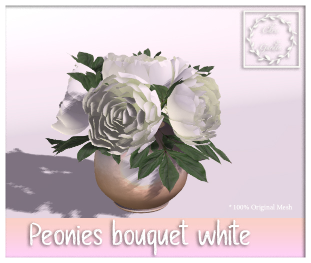 C*Peonies bouquet White